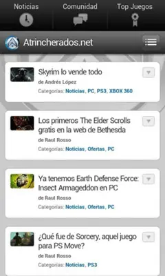 Atrincherados android App screenshot 1